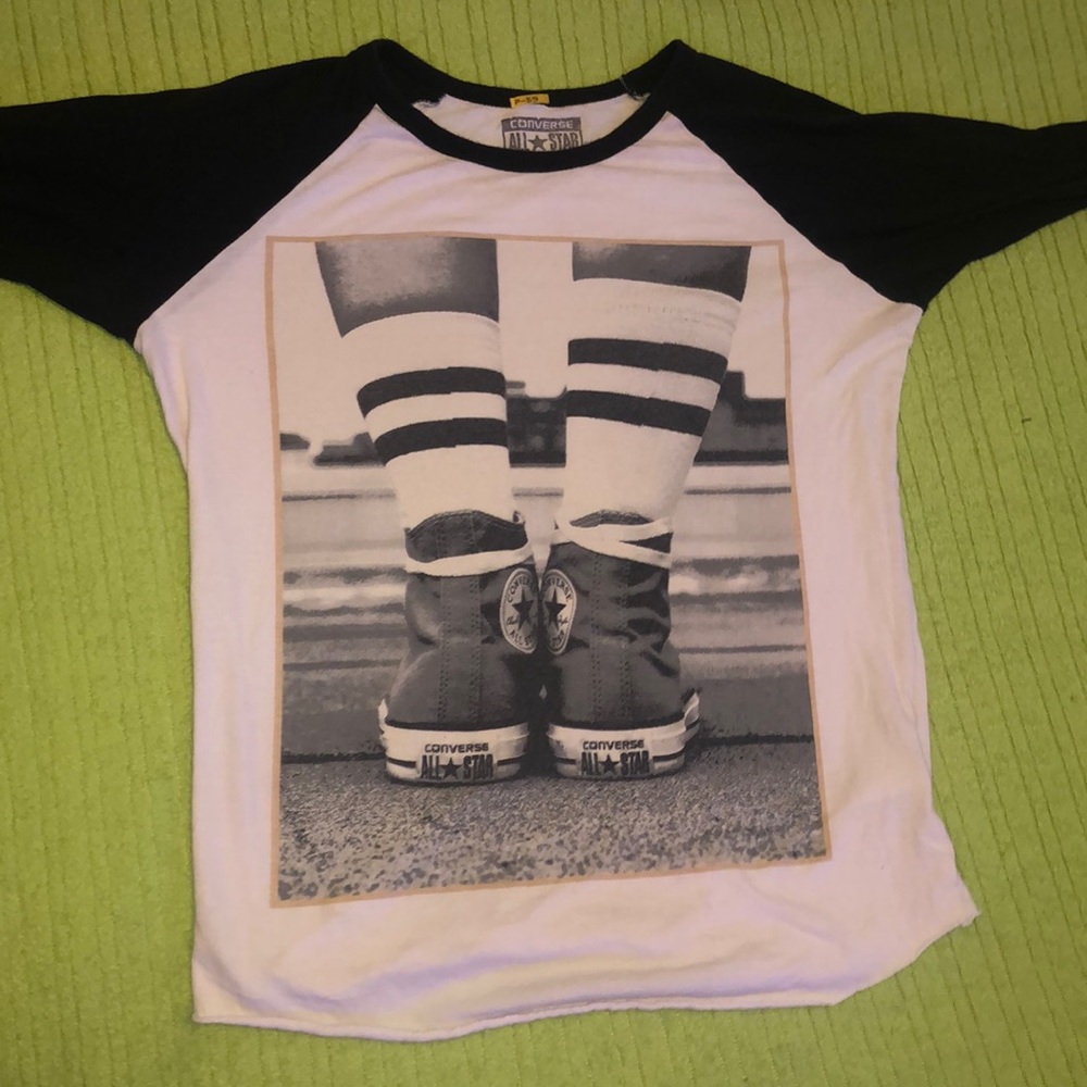 Long sleeve converse tee